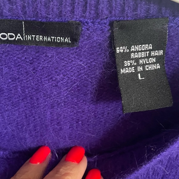 Moda International Purple Women's Cardigan L - Picture 3 of 7